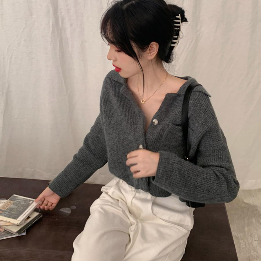 カーディガン | ショート丈ニット トップス