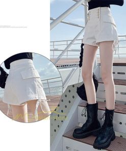 ショートパンツ | ゆったり Aライン デニム デニムパンツ ショートデニム ショーパン 短パン ショート丈 膝上 カジュアル 通勤通学 上品 20代30代40代 お出かけ