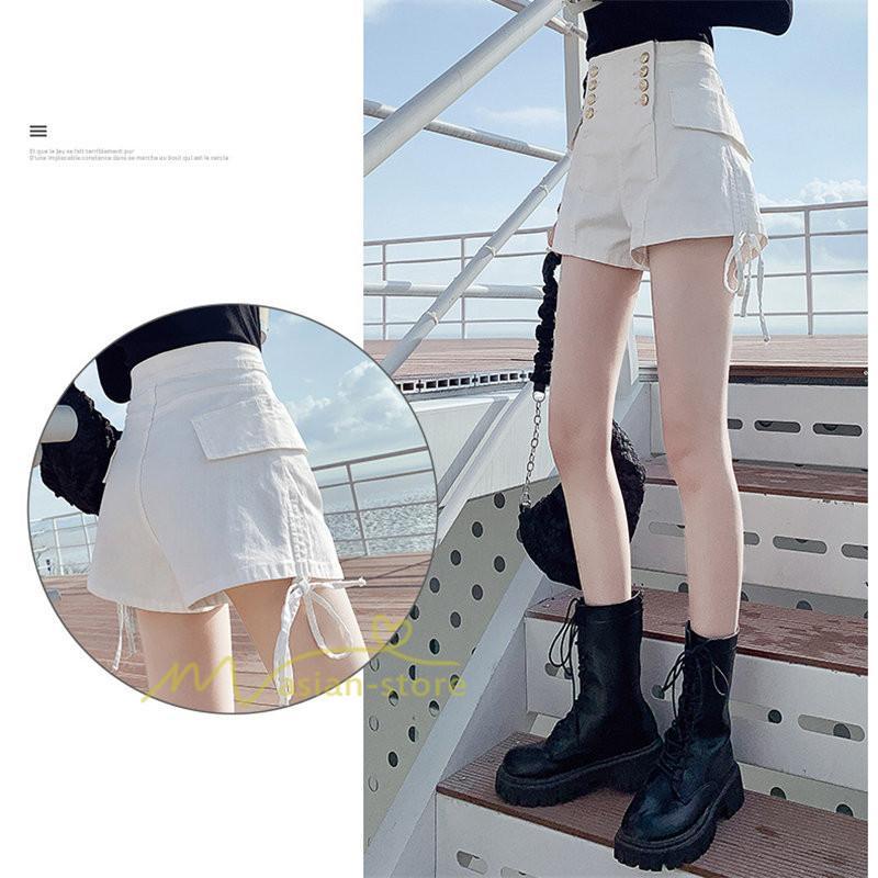 ショートパンツ | ゆったり Aライン デニム デニムパンツ ショートデニム ショーパン 短パン ショート丈 膝上 カジュアル 通勤通学 上品 20代30代40代 お出かけ