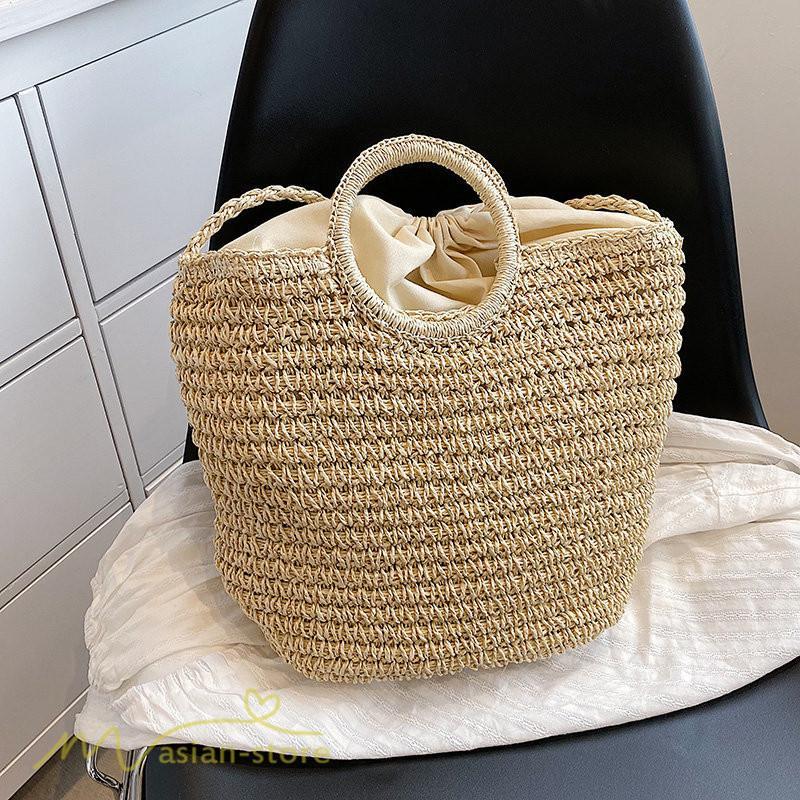 女性用バッグ | レディース バッグ かごバッグ ショルダーバッグ ストローバッグ 編み 小物 シンプル 軽量 大人 軽い 旅行 オシャレ 40代 可愛い 50代 30代