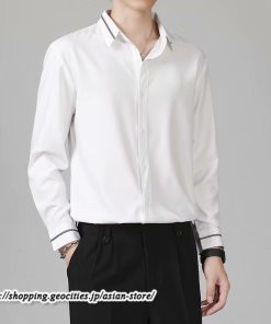 シャツ | 長袖メンズ ビジネス フォーマル オフィス 仕事 春 夏 秋 冬 カジュアル ビジネスシンプル 長袖 トップス 大きいサイズ メンズトップス