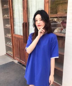 tシャツ・カットソー | Tシャツ 半袖 レディース カットソー バックギャザー トップス ビッグティーシャツ 2019春夏新作 大人気 ロングティーシャツ 可愛い シンプル ゆったり