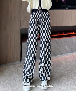 チノ・テーパード・ジョガー・スキニーパン | パンツ レディース ボトムス パンツ チェック柄 お洒落 秋冬 ママ 20代 30代 40代 デート お出かけ 普段使い ガーリー トレンド 韓国 レトロ 可愛い カジュアル