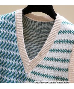 ベスト | ニットレディース トップス Vネック タンクトップ ノースリーブ 袖なし インナー ニット 女ニット 20代30代 重ね着風 レイヤード風 セーター