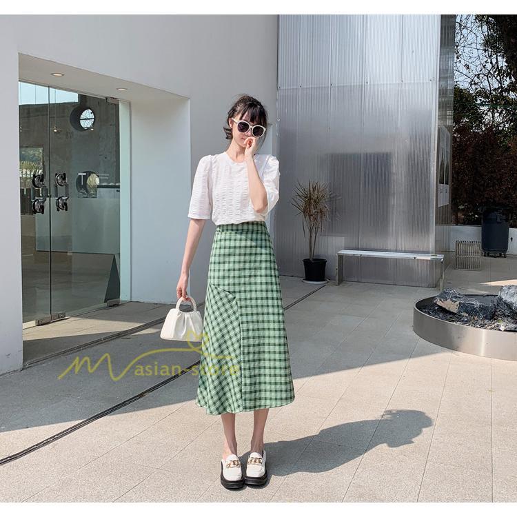 スカート | ボトムス レディース きれいめ 40代 30代 春秋 ロング丈 おしゃれ カジュアル 無地 通勤 OL 韓国風 チェック柄 通学 リゾート 着痩せ 20代 お出かけ