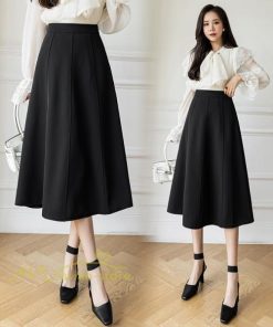 スカート | フレア無地 きれいめ 30代 40代 50代 着やせ 上品 ボトムス 春秋 夏 お洒落 通勤 エレガント 着痩せ 着回し ハイウエスト カジュアル 通学 お出かけ