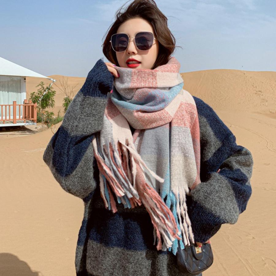 マフラー | チェック柄 ストール レディース 大判