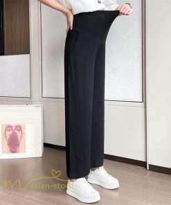 パンツ レギンス | ワイドパンツ マタニティウェア 妊婦服 パンツ 着痩せ 無地 マタニティパンツ おしゃれ 上品 春 夏 ウエスト調整 マタニティパンツ 産前 お出かけ カジュアル
