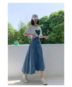 スカート | デニムロング レディース ロングボトムス フレア大きいサイズ 無地 シンプル 秋物 秋服 オシャレ キレイめ 秋冬