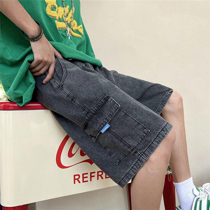 ハーフパンツ ショート | 夏パンツ デニム メンズ サマーパンツ パンツ ワイドパンツ シンプル ウエストゴム 20代 30代 お出かけ ハーフパンツ ジーパン 夏新作 ショートパンツ ジーンズ