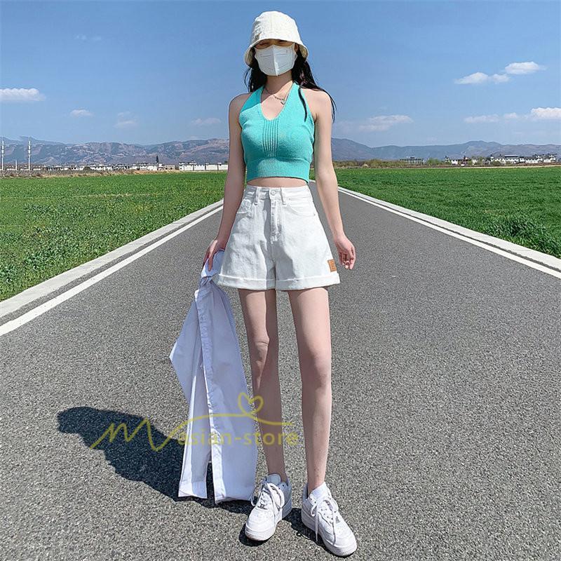 ショートパンツ | ゆったり Aライン デニム デニムパンツ ショートデニム ショーパン 短パン レディース ショート丈 ボトムス ロールアップショートパンツ パンツ