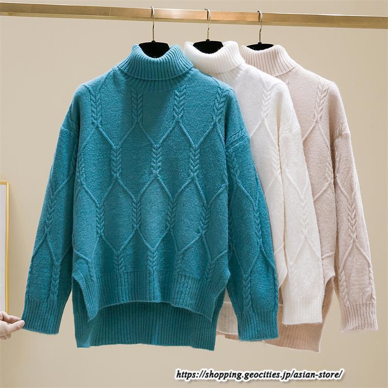 ニット・セーター | ニット カットソー セーター レディース トップス 秋冬 長袖 ニットセーター プルオーバー ニットトップス 柔らかい シンプル 通勤 通学 暖かい 秋冬 防寒 春秋