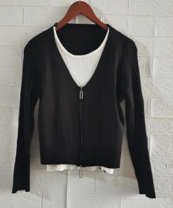 ニット・セーター | レイヤード風ニットトップス バイカラー