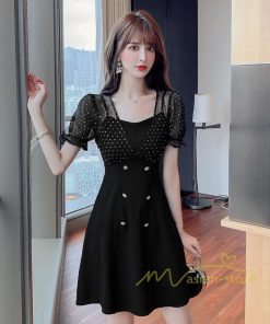 ミディアム | ワンピース レディース 40代 きれいめ 夏 ミニ丈 ドレス 韓国風 オシャレ 通勤 大人 上品 着痩せ エレガント デート フォーマルワンピース きれいめ 2021 二次会