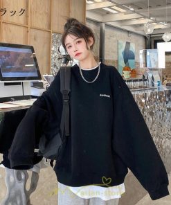 パーカー | トレーナー Tシャツ ロングT レディース トップス 切り替え 韓国 長袖 大きいサイズ おしゃれ オーバーサイズ 可愛い スウェット お出かけ ゆったり