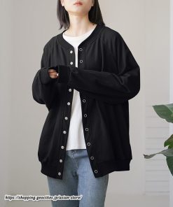 コート・ジャケット | コクーン2WAYカーデ カーディガン レディース 長袖 ジャケット アウター ゆったり コート 秋冬 スタンドカラー 前後 ミドル丈 ボタン ポケット トレーナー