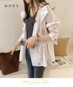 コート・ジャケット | ジャケット レディース 春 50代 40代 30代 20代 秋 カジュアル フード付き 春秋コート ロングコート 無地 コート コーデ 長袖 秋服 お洒落 秋 ロング丈