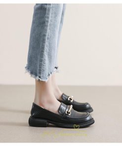 ローファー | レディース ビットカジュアルシューズ 痛くない 歩きやすい グランドトゥ 春 送料無料　夏 秋 学生靴 フォーマル コンフォート 冬 学校