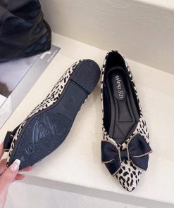 パンプス | レオパード柄ポインテッドトゥ