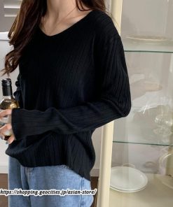 ニット・セーター | カットソー ニット レディース リブニット 長袖 秋冬 春 トップス スリム ストレッチ インナー 無地 着痩せ プルオーバー 長袖カットソー 長袖ニット 通学通勤
