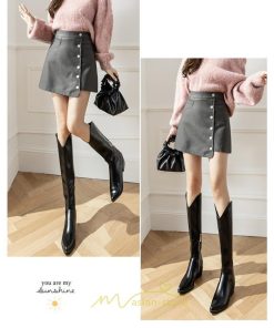 スカート | ミニレザーレディース  タイト 秋 冬 Aライン ハイウエスト おしゃれ フェイクレザー 新作 オシャレ 2022 可愛い 着痩せ