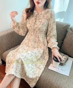 ミディアム | ワンピース レディース 長袖 膝丈ワンピー 春秋 きれいめワンピース オフィス ハイウエスト 春夏新作 通勤通学 カジュアル お出かけ 20代30代40代 エレガント