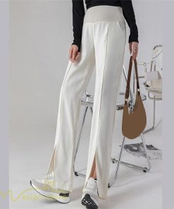 パンツ レギンス | マタニティパンツ ワイドパンツ 無地 妊婦服 おしゃれ ゆったり マタニティウェア パンツ 着痩せ 無地 サマーパンツ お出かけ 日常 ウエスト調整 裾口スリット