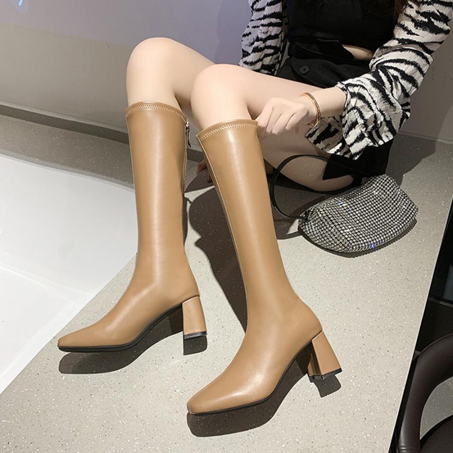 ニーハイブーツ | ロングブーツ ブーツ 合皮 韓国