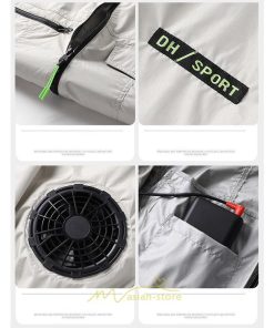 ベスト | 空調作業服 ファンセット 空調ウェア エアコン服 ファン セット 空調作業着 冷却服 大風量 アウトドア 夏 扇風機 スポーツ 熱中症対策