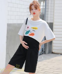 パンツ レギンス | ハーフパンツ ワイドパンツ マタニティパンツ ゆったり おしゃれ 上品 大きいサイズ 上品 マタニティウェア ポケット付き ウエスト調整 サマー 妊婦服 ママ