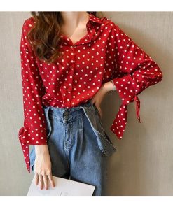 在庫ある | 短納期シフォンブラウスレディース ドットシャツ ビジネスブラウストップス オフィスフォーマルシャツブラウス 薄手 春夏衣装 通学通勤 着痩せ リボン OL