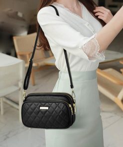 ショルダーバッグ | 3ポケット 大人 キルティングバッグ 斜めがけ 軽量 レディース コンパクトバッグ マザーズバッグ