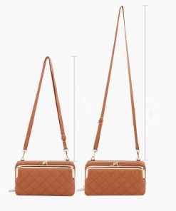 長財布 | キルティング がま口財布 ポシェット韓国