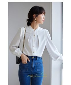 シャツ・ブラウス | ブラウス レディース 長袖 50代 白 シャツ ゆったり トップス きれいめ フォーマル 上品 フェミニン シフォン 高品質 20代 通勤 フォーマル 30代 40代 OL