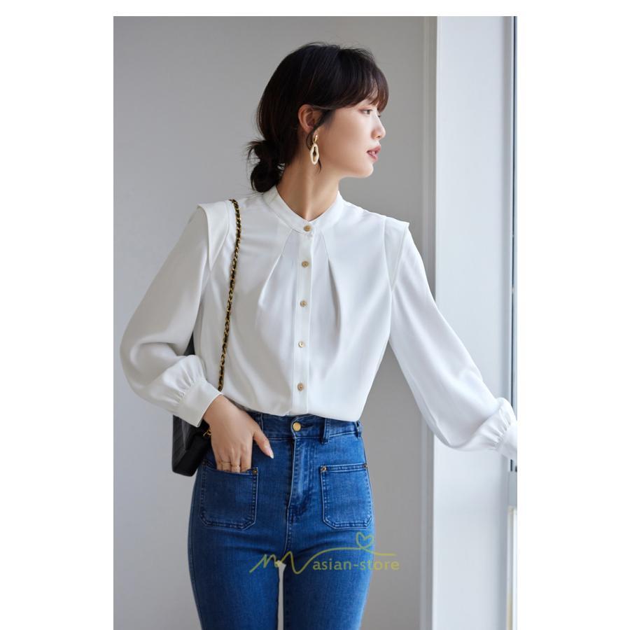 シャツ・ブラウス | ブラウス レディース 長袖 50代 白 シャツ ゆったり トップス きれいめ フォーマル 上品 フェミニン シフォン 高品質 20代 通勤 フォーマル 30代 40代 OL
