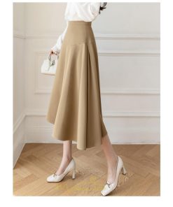 スカート | レディース ロング ミモレ フレアAライン ロング着痩せ 通勤 通学 オフィス OL オシャレ キレイめ カジュアル 20代30代40代50代