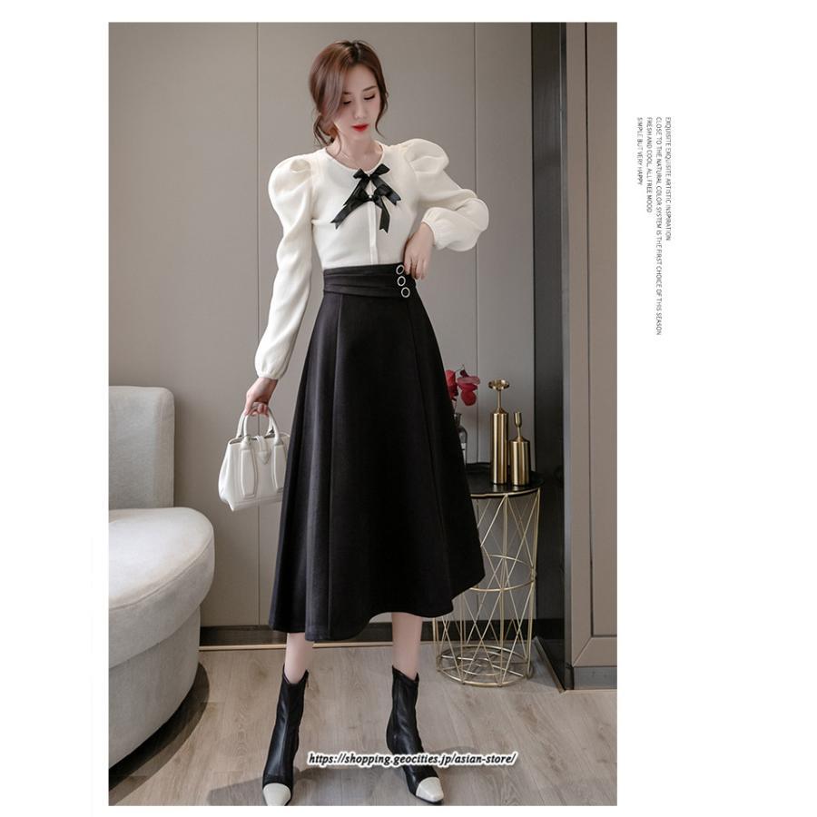 スカート | レディース ロング フレア Aライン 秋冬 送料無料 無地 きれいめ 30代 40代 50代 着やせ 上品 通勤 通学 秋冬 2022新作 キレイめ 暖か 通勤 ラシャ