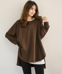 Tシャツ・カットソー | カットソーチュニック 春 ロンT 前後差