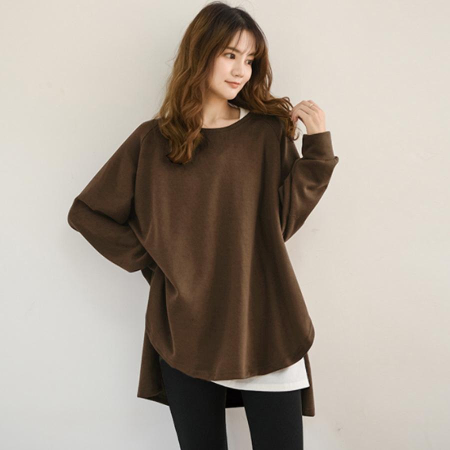 Tシャツ・カットソー | カットソーチュニック 春 ロンT 前後差