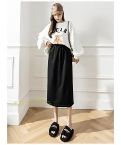 スカート | レディース 無地 カジュアル ひざ下丈 きれいめ 秋冬コーデ エレガント 通勤 通学 20代 Aライン40代 30代 ウエストゴム 50代 ゆったり