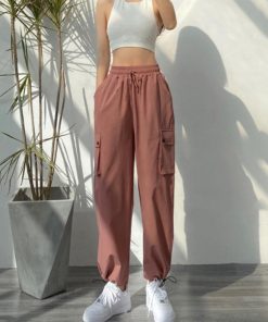 ワイドパンツ | ストリート風カーゴパンツ レディース