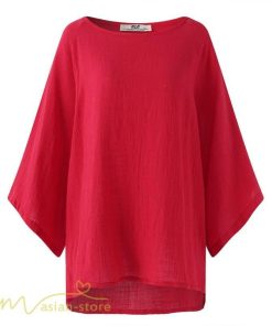 ｔシャツ・カットソー | ｔシャツ レディース カットソー ゆったり 7分袖 リネン混 40代 50代 カジュアル トップス 大きいサイズ 20代 春夏秋 可愛い 体型カバー 無地 30代 シンプル