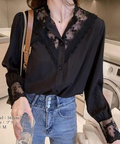 シャツ・ブラウス | レディース 長袖 シャツ シャツ カットソー 大人セレブ おしゃれ韓国ファッション 春秋新作 刺繍 トップス レースブラウス ブラウス