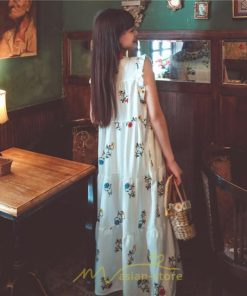 マキシ | ワンピース 夏 レディース リゾートワンピ ロングワンピース きれいめ 夏ワンピ エスニック 花柄 ノースリーブ 海外旅行 レトロ 夏服 ロング サマーワンピース