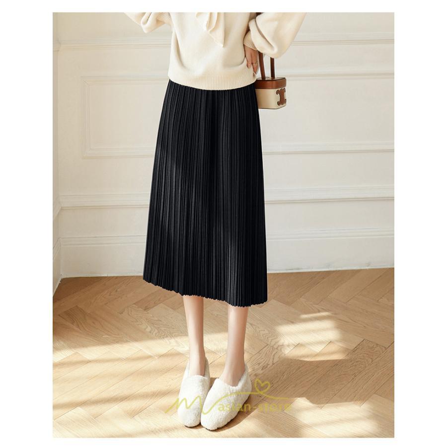 スカート | フレア レディース 40代 きれいめ おしゃれ 着痩せ 秋 冬 ボトムス ロング プリーツ20代 スリット Aラインゆったり 50代 30代