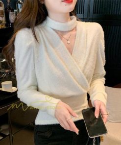 シャツ・ブラウス | ブラウス シャツ 上品 長袖 Vネック オフィスカジュアル 通勤 韓国 ファッション カジュアル エレガント 細身 優雅 OL 20代30代40代 オシャレ 通勤 上品 着回し