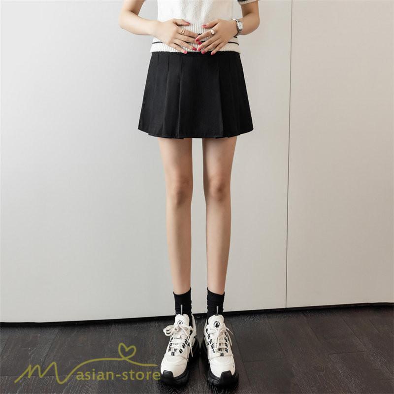 スカート | マタニティ レディース 無地 ミニマタニティ着痩せ プリーツ 裏地付き 夏 サマーマタニティウェア 上品 おしゃれ ウエスト調整