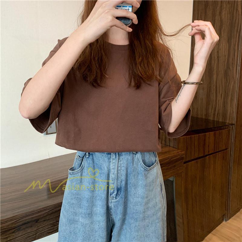 tシャツ・カットソー | Tシャツ レディース 半袖 春 夏 秋 トップス カットソー カジュアル シンプル ゆったり 20代30代40代50代 体型カバー 通勤通学 着回し 無地人気 お出かけ 上品
