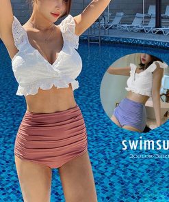 ビキニ | ハイウエスト水着セット レディース韓国風