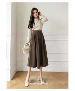 スカート | フレア ロングレディース 40代 きれいめ おしゃれ 着痩せ 秋 冬 ボトムス ロング 30代 20代 50代 暖か Aラインラシャ